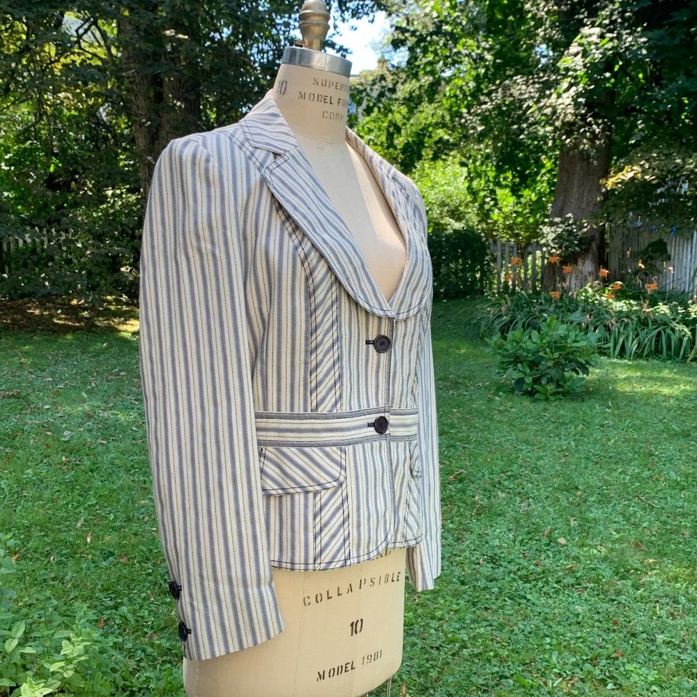 Bianca Nygard  Cream/Grey StripedJacket